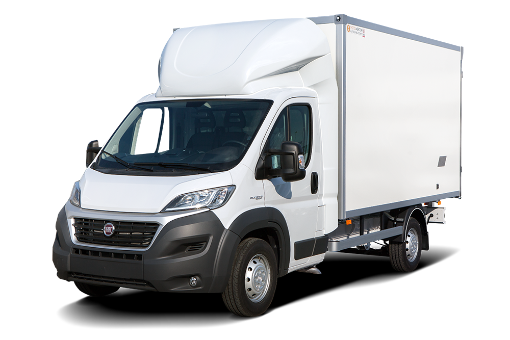 Kontener izolowany na Fiacie Ducato — Moto Wektor