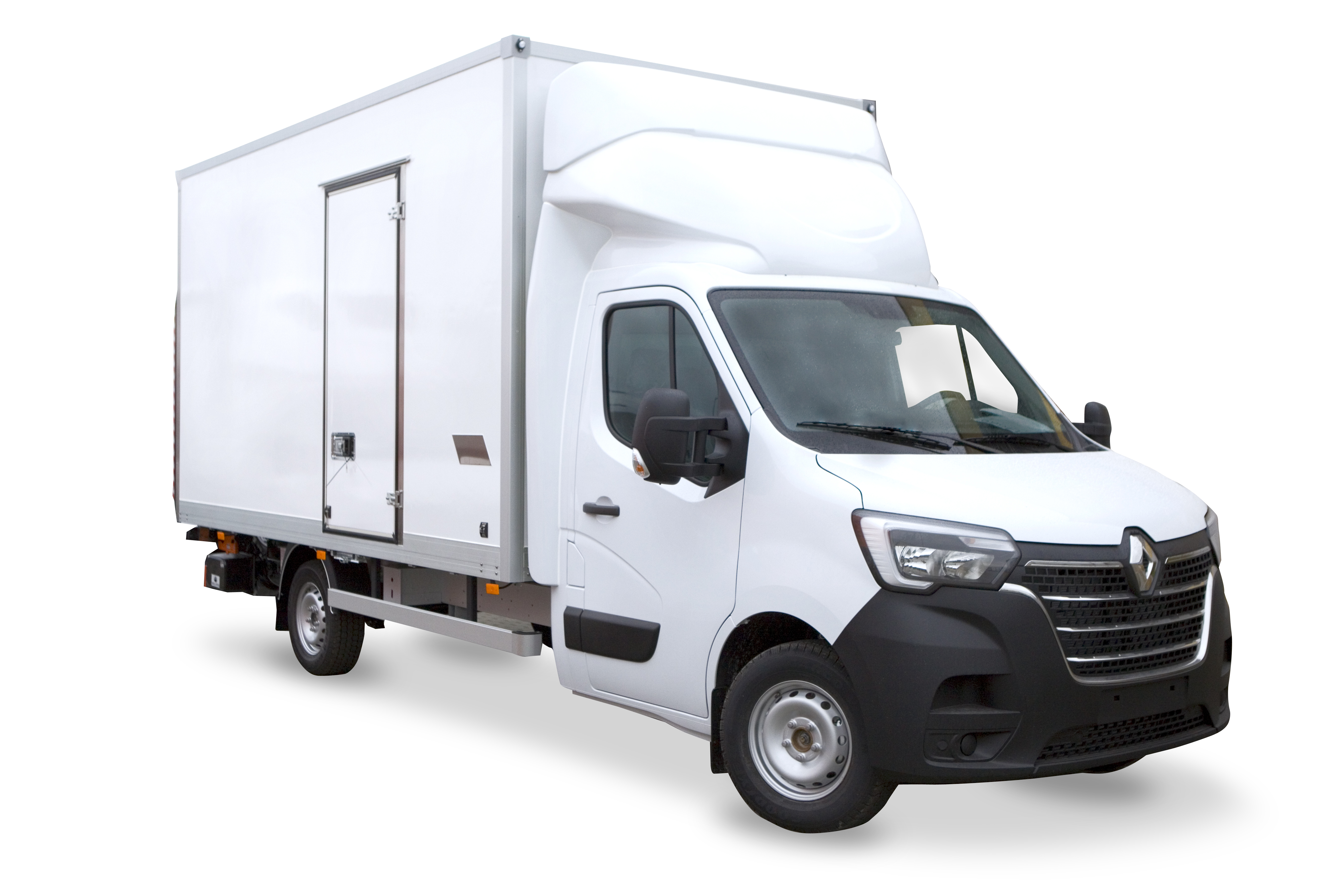Kontener aluminiowy na nowym Renault Master — Moto Wektor